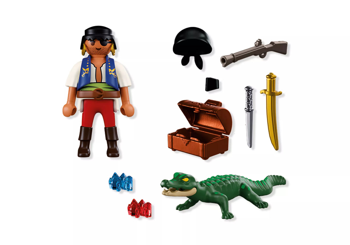 Playmobil Special Plus Πειρατής Εναντίον Αλιγάτορα (72154)