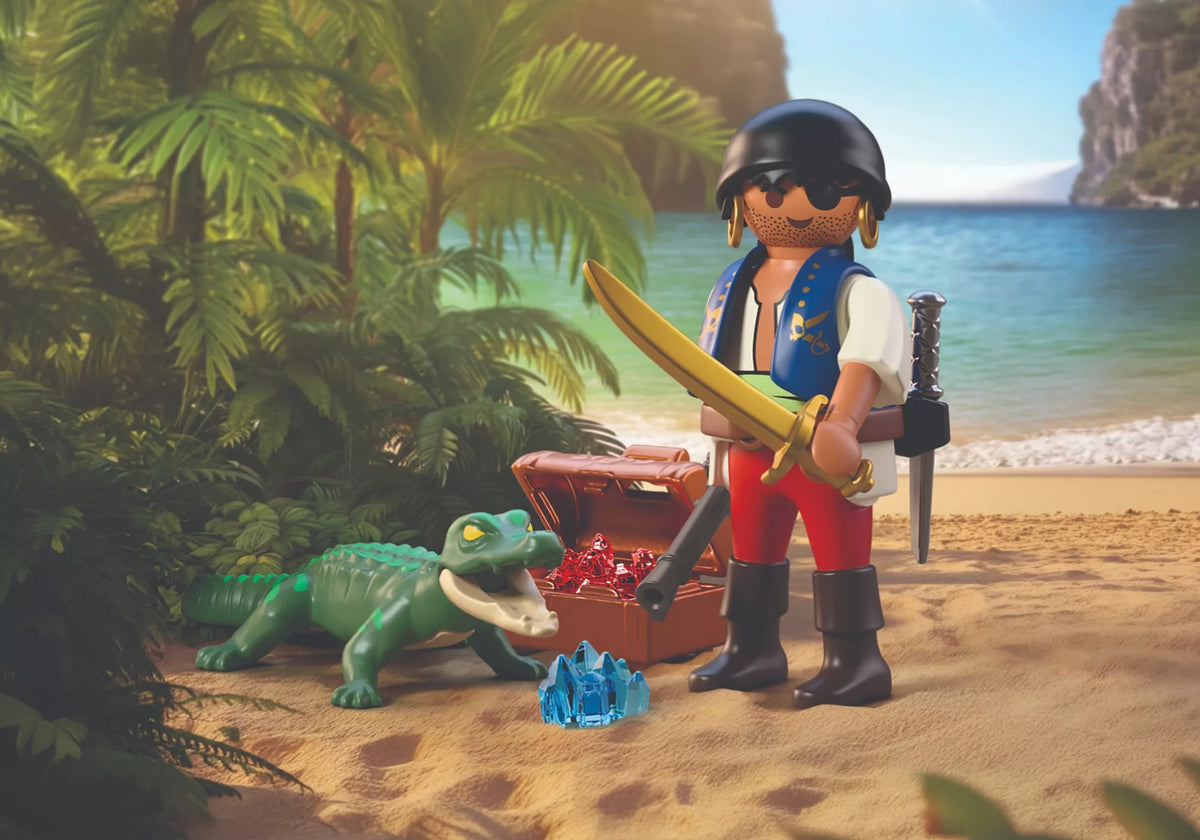 Playmobil Special Plus Πειρατής Εναντίον Αλιγάτορα (72154)