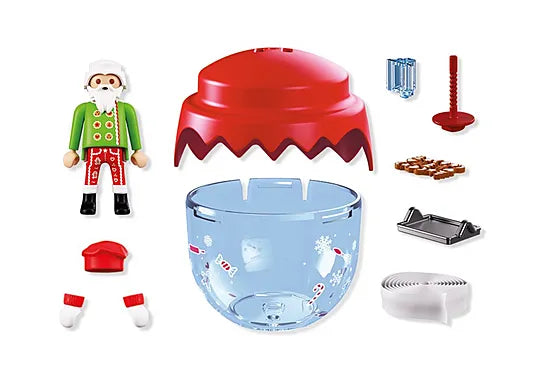 Playmobil Christmas Χριστουγεννιάτικη Μπάλα: Άη Βασίλης - Φούρναρης (72219)