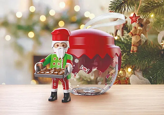 Playmobil Christmas Χριστουγεννιάτικη Μπάλα: Άη Βασίλης - Φούρναρης (72219)