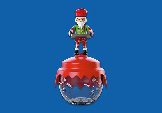 Playmobil Christmas Χριστουγεννιάτικη Μπάλα: Άη Βασίλης - Φούρναρης (72219)