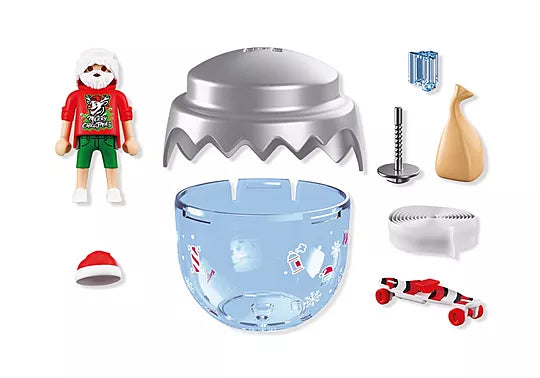 Playmobil Christmas Χριστουγεννιάτικη Μπάλα: Άη Βασίλης - Σκέιτερ (72221)