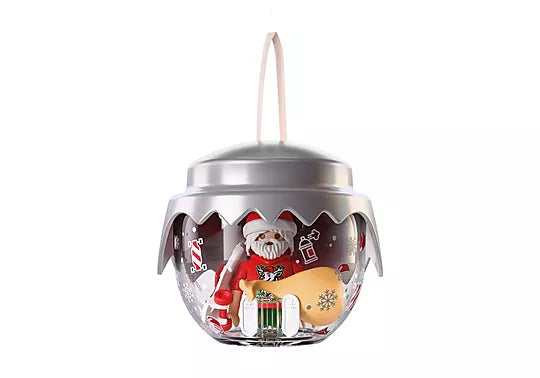 Playmobil Christmas Χριστουγεννιάτικη Μπάλα: Άη Βασίλης - Σκέιτερ (72221)