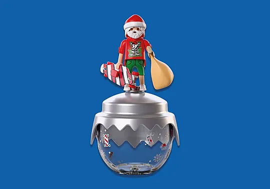 Playmobil Christmas Χριστουγεννιάτικη Μπάλα: Άη Βασίλης - Σκέιτερ (72221)
