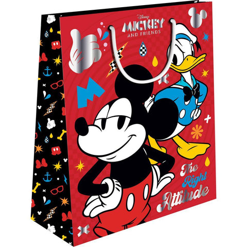 Σακούλα Δώρου Χάρτινη 18x11x23εκ Disney Mickey/Minnie με Foil Luna (563944) - Fun Planet