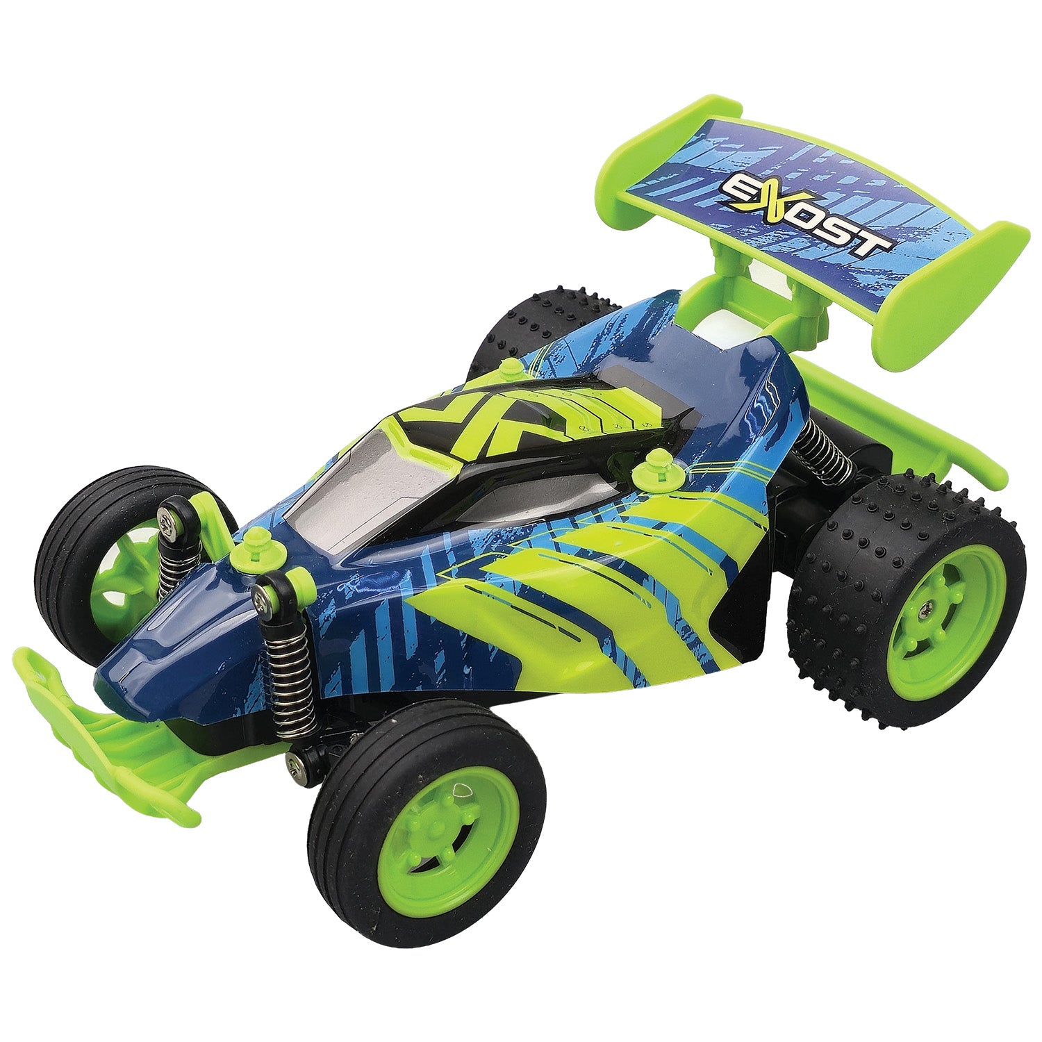 Exost 360 Cross LED Remote Control Car Green (7530-20247)