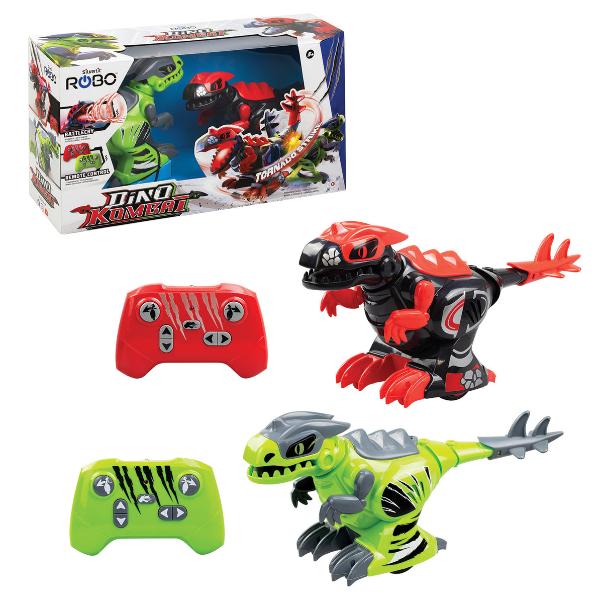Silverlit Robo Σετ 2 Τηλεκατευθυνόμενα Ρομπότ Dino Kombat (7530-86889) - Fun Planet