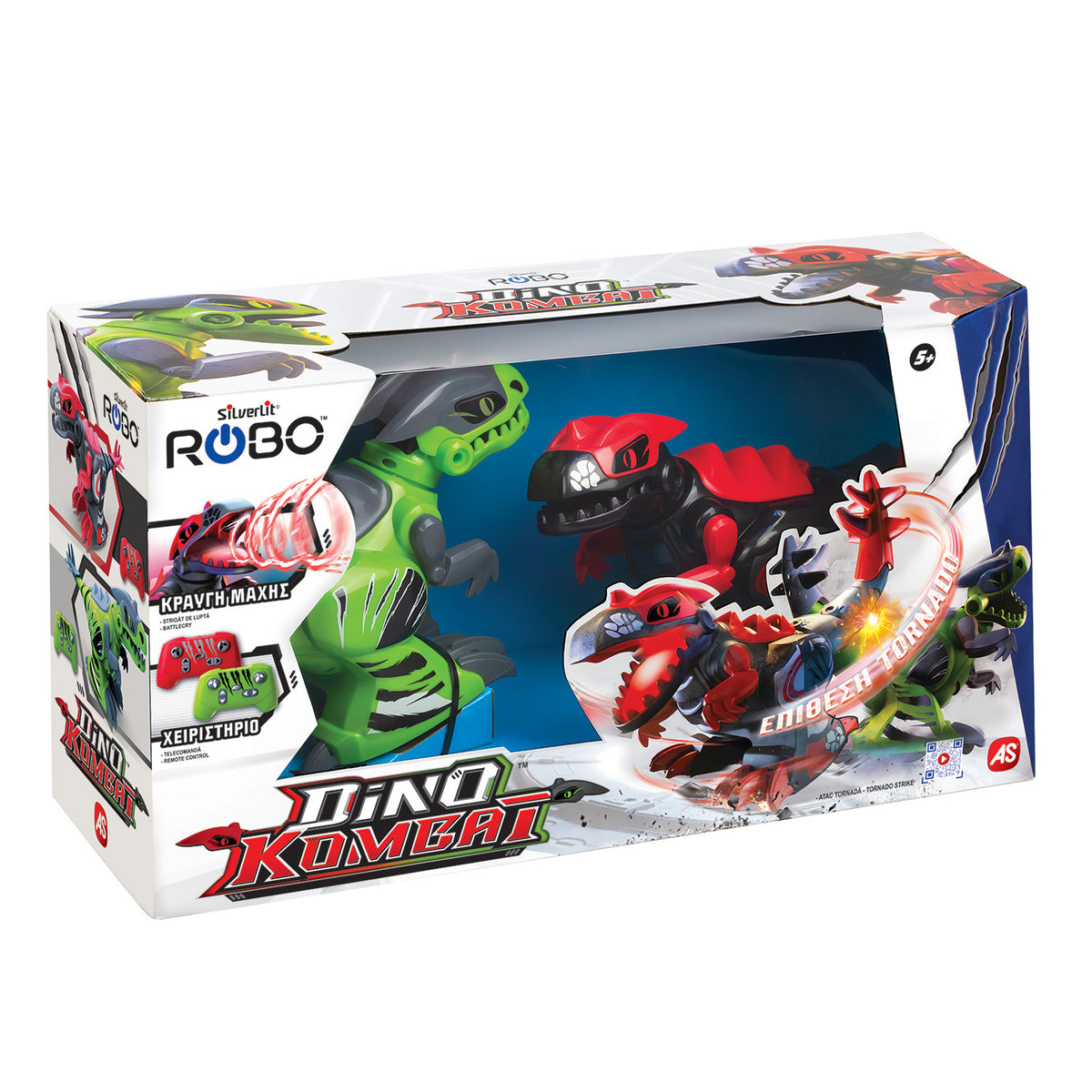Silverlit Robo Σετ 2 Τηλεκατευθυνόμενα Ρομπότ Dino Kombat (7530-86889) - Fun Planet