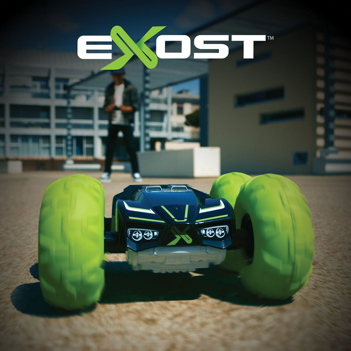 Exost 360 Tornado Επαναφορτιζόμενο Τηλεκατευθυνόμενο Αυτοκίνητο Πράσινο (7530-20296) - Fun Planet