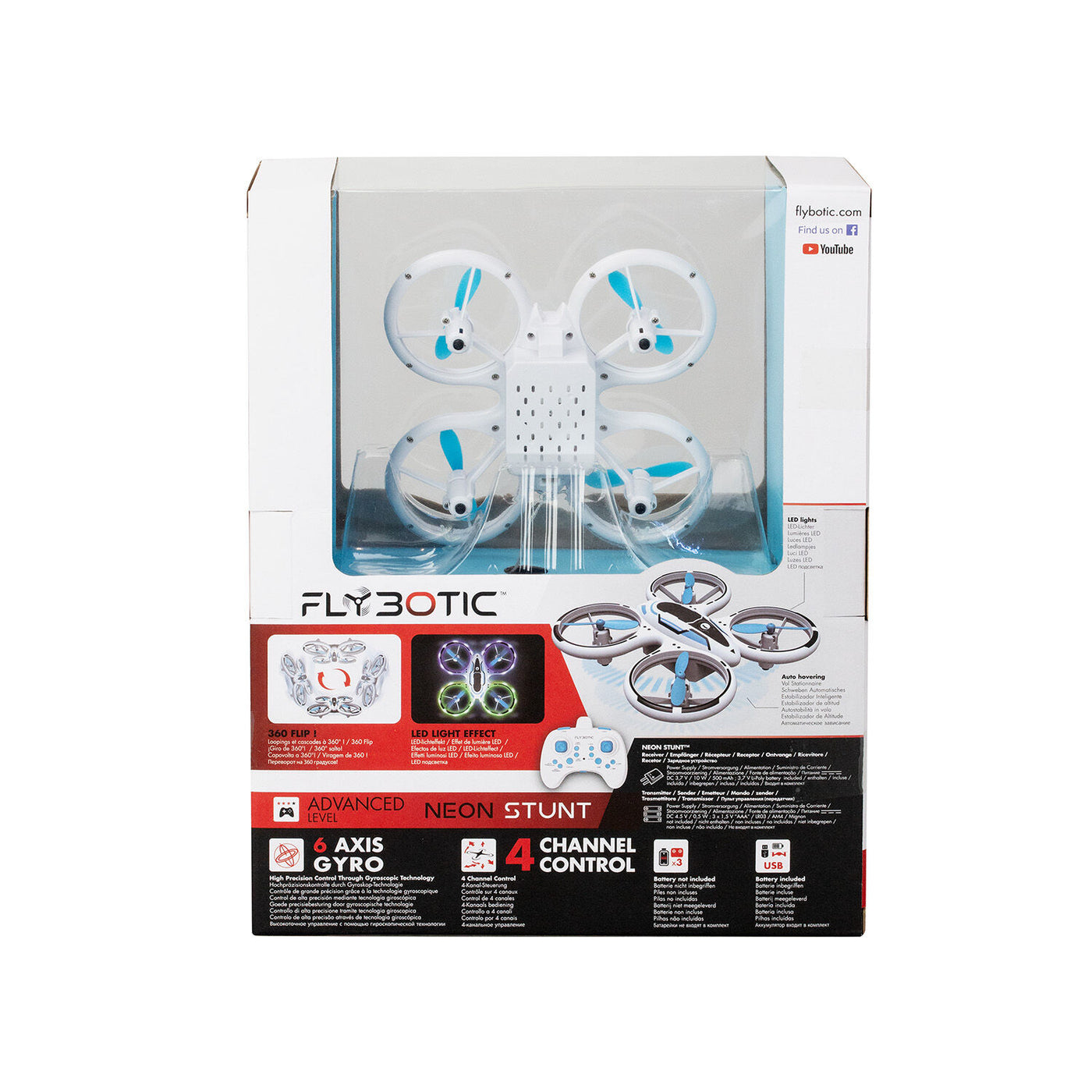Silverlit Flybotic Neon Stunt Τηλεκατευθυνόμενο Drone (7530-84827) - Fun Planet