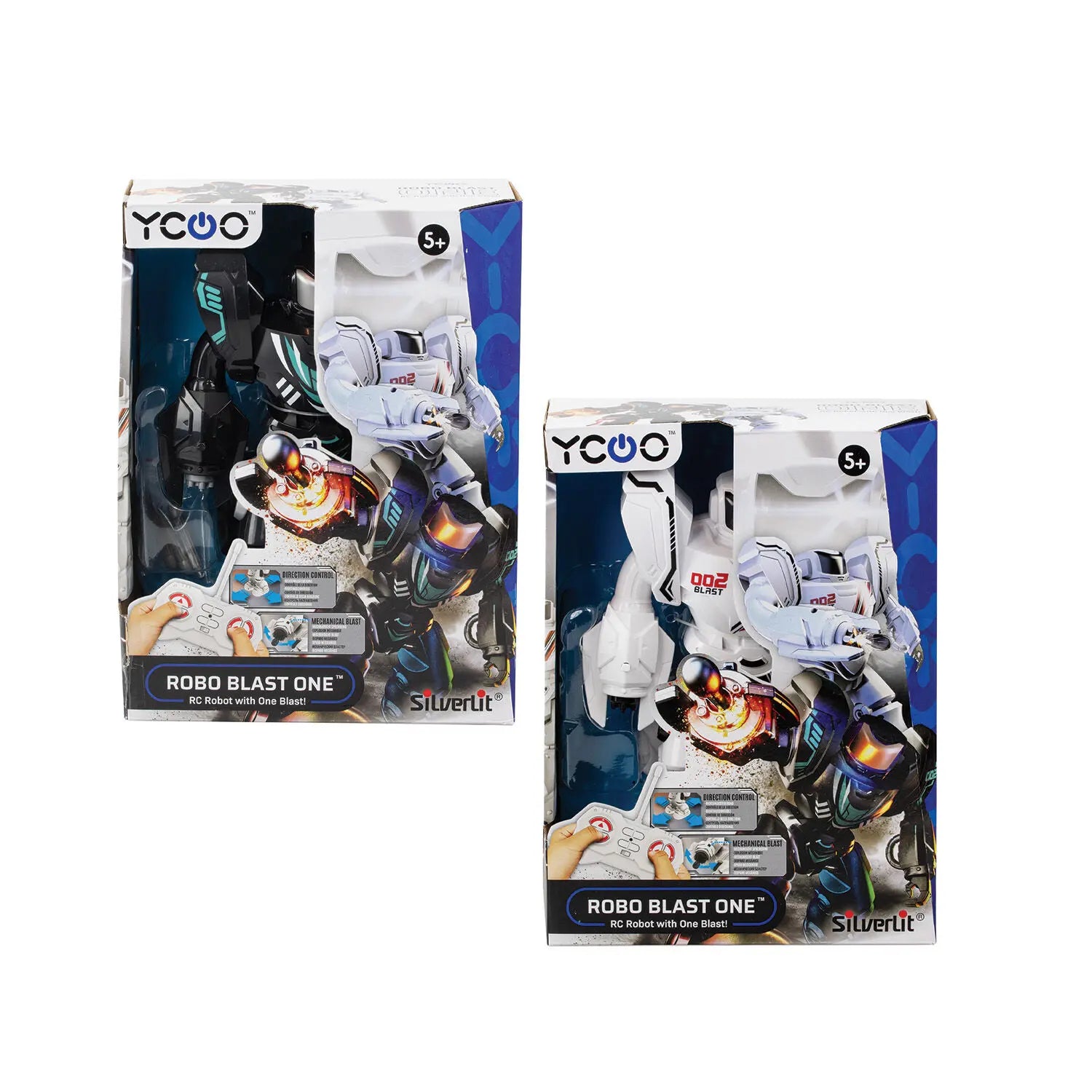 Silverlit Ycoo Robo Blast One Τηλεκατευθυνόμενα Ρομπότ Μαύρο (7530-88589) - Fun Planet