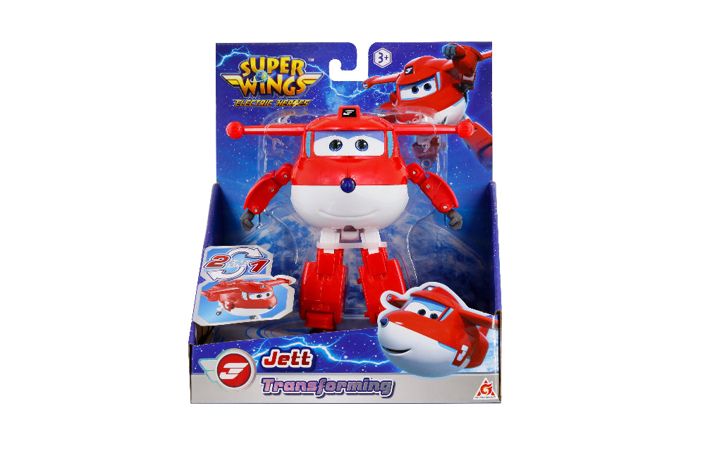 Super Wings Electric Heroes Transforming 15cm Jett (780210)
