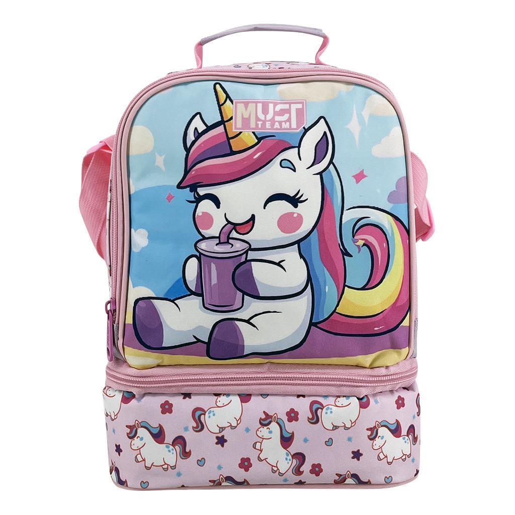 Τσαντάκι Φαγητού Ισοθερμικό 2 Θήκες Yummy Cute Unicorn Must (587301)