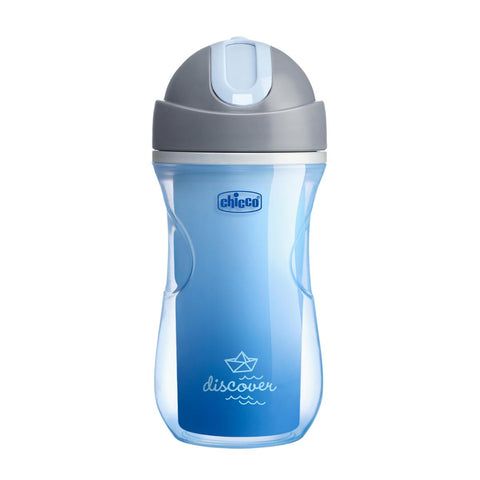 Chicco Sport Cup Κύπελλο με Καλαμάκι Μπλε 266ml (F04-06991-20-01)