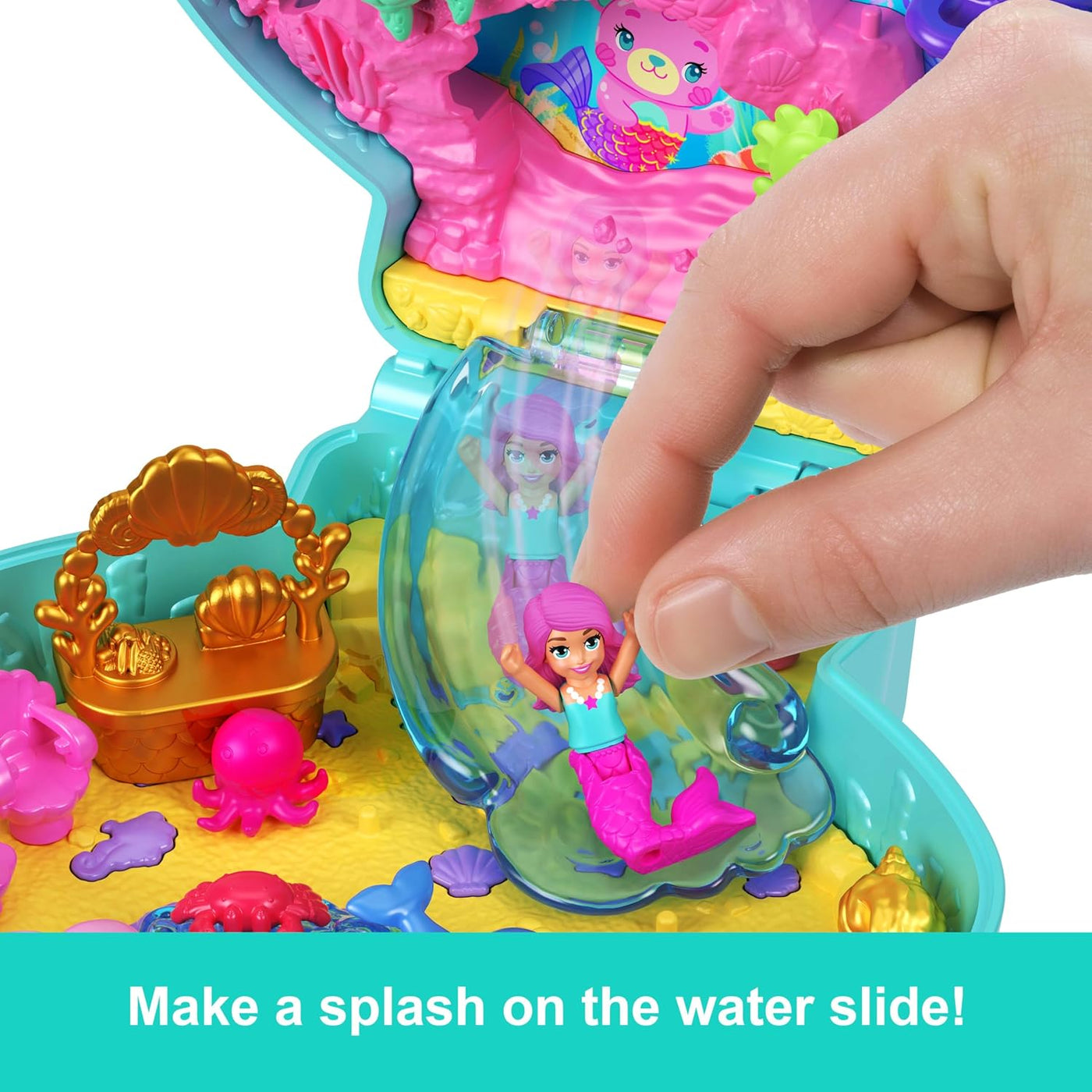 Polly Pocket Polly Mini Ο Κόσμος Της Polly Σετάκια Glitter Island Compact (JCB16) - Fun Planet