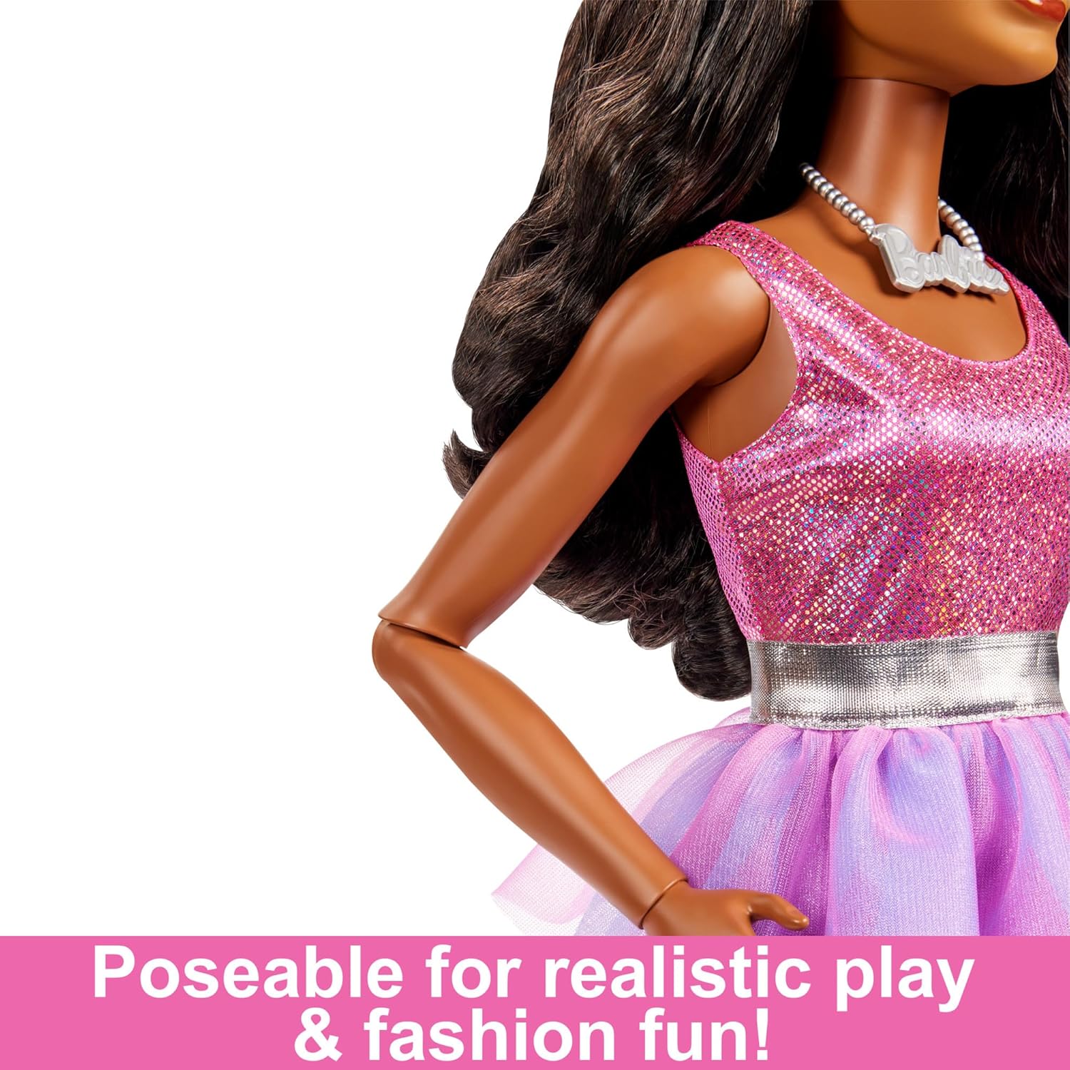 Barbie Μεγάλη Κούκλα 71cm Μελαχρινά Μαλλιά (HJY03) - Fun Planet