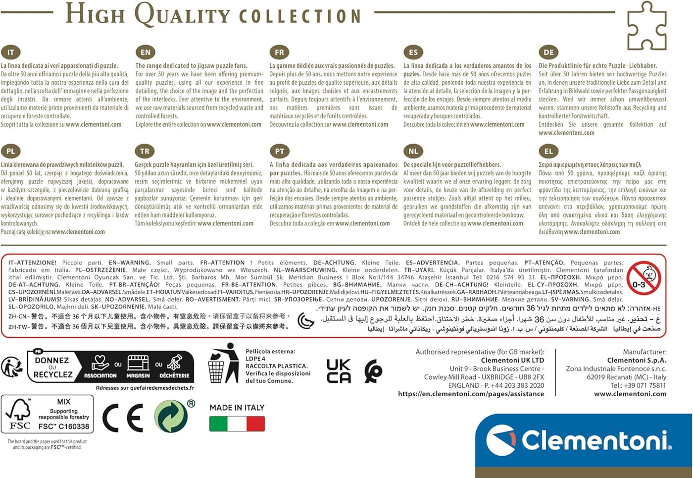 Clementoni Παζλ Compact Box Disney The Cheshire Cat 500 τμχ (1220-35533) - Fun Planet
