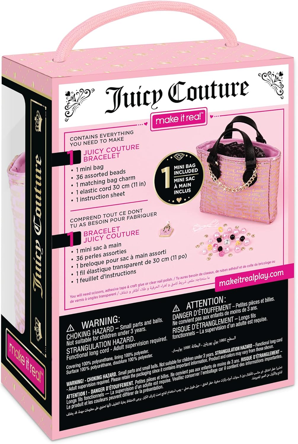Juicy Couture Make It Real DIY Collectible Bracelet Mini Bag (4471) - Fun Planet
