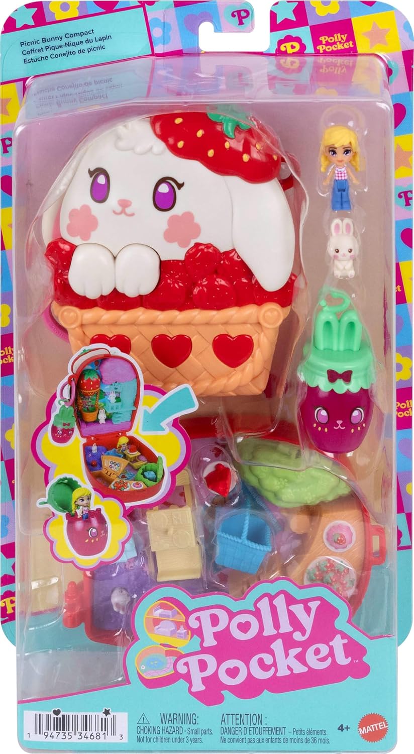 Polly Pocket Polly Mini Ο Κόσμος Της Polly Σετάκια Picnic Bunny Compact (JKC47)