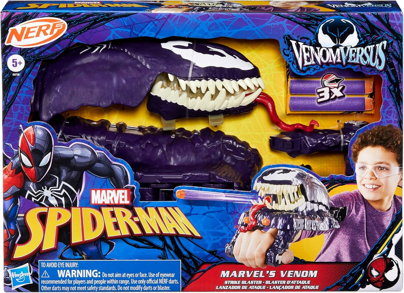 Nerf Marvel Spider-Man Venomversus Marvel's Venom Strike Blaster (G0730) - Fun Planet
