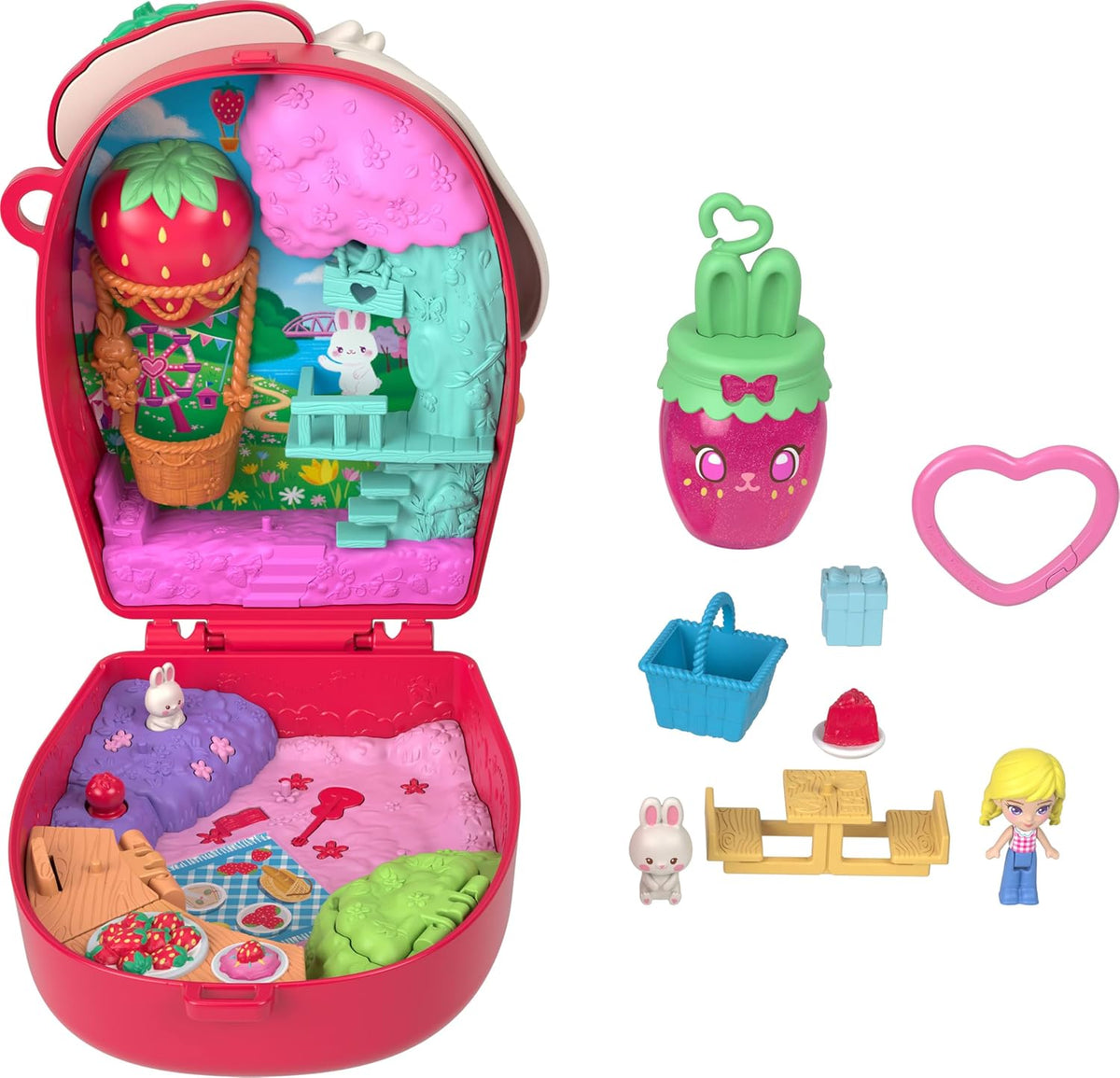 Polly Pocket Polly Mini Ο Κόσμος Της Polly Σετάκια Picnic Bunny Compact (JKC47)