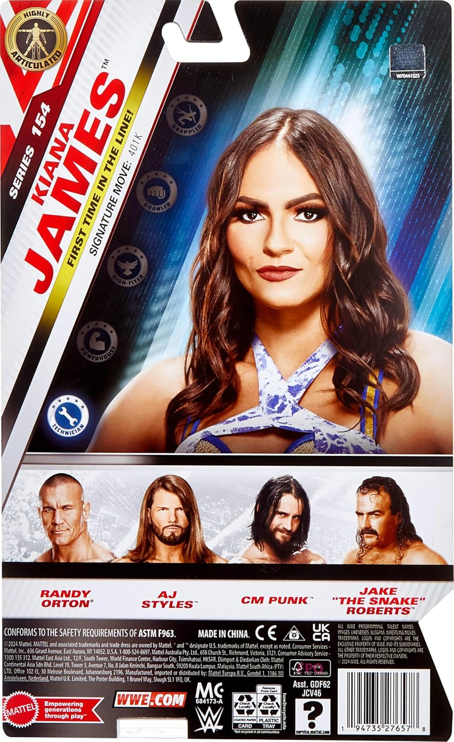 WWE Φιγούρα 17εκ Main Event Series 154 Kiana James (JCV46) - Fun Planet