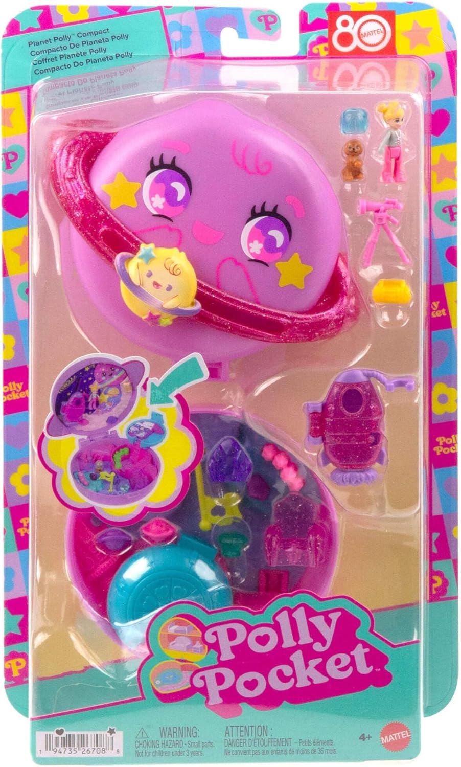 Polly Pocket Polly Mini Ο Κόσμος Της Polly Σετάκια Planet Polly Compact (JCB18) - Fun Planet