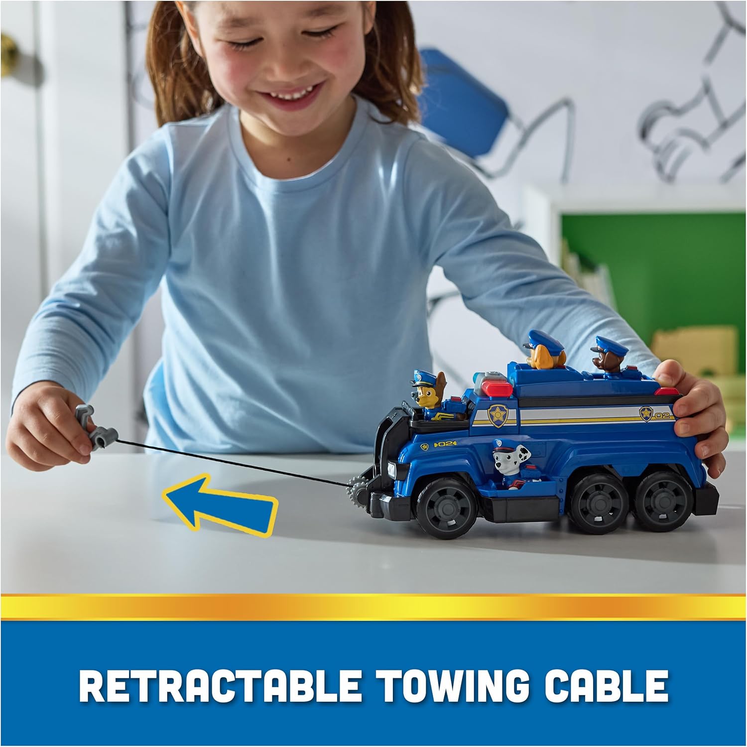 Paw Patrol Chase Team Cruiser Vehicle με 6 Αποκλειστικές Φιγούρες (6070119)