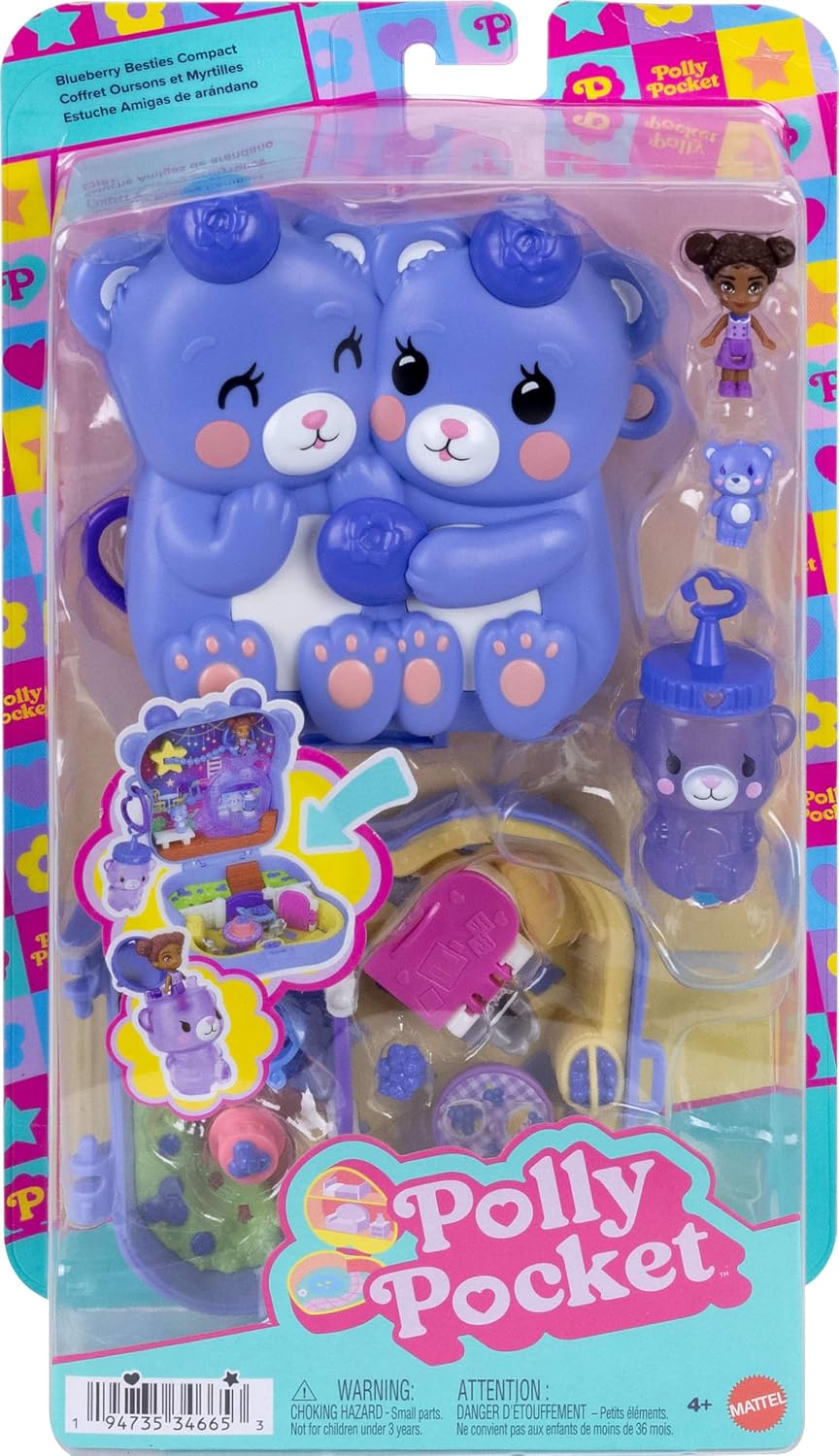 Polly Pocket Polly Mini Ο Κόσμος Της Polly Σετάκια Blueberry Besties Compact (JKC48)