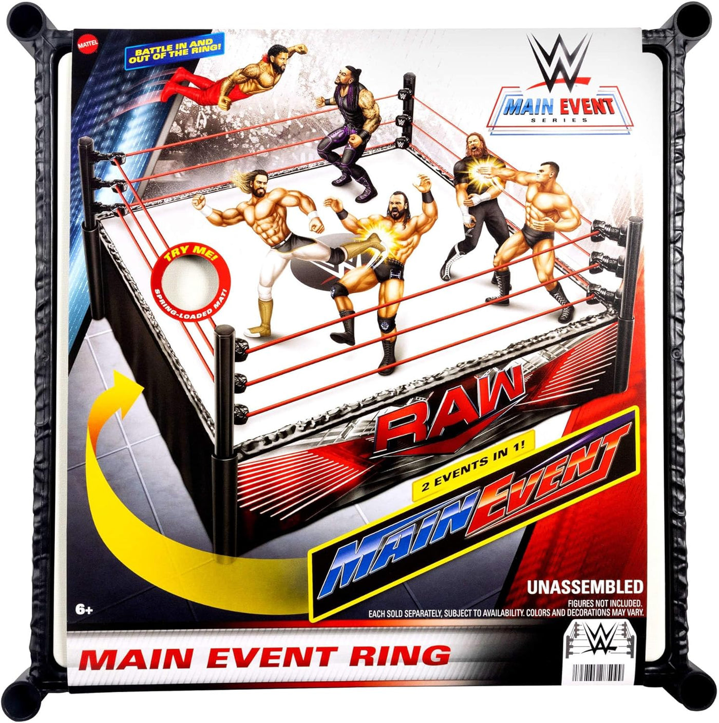 WWE Superstar Ring Labels Main Event & Raw (JDJ20) - Fun Planet