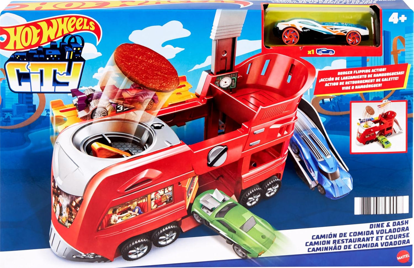 Hot Wheels City Αναδιπλούμενες Πίστες Dine & Dash (FJN39) - Fun Planet