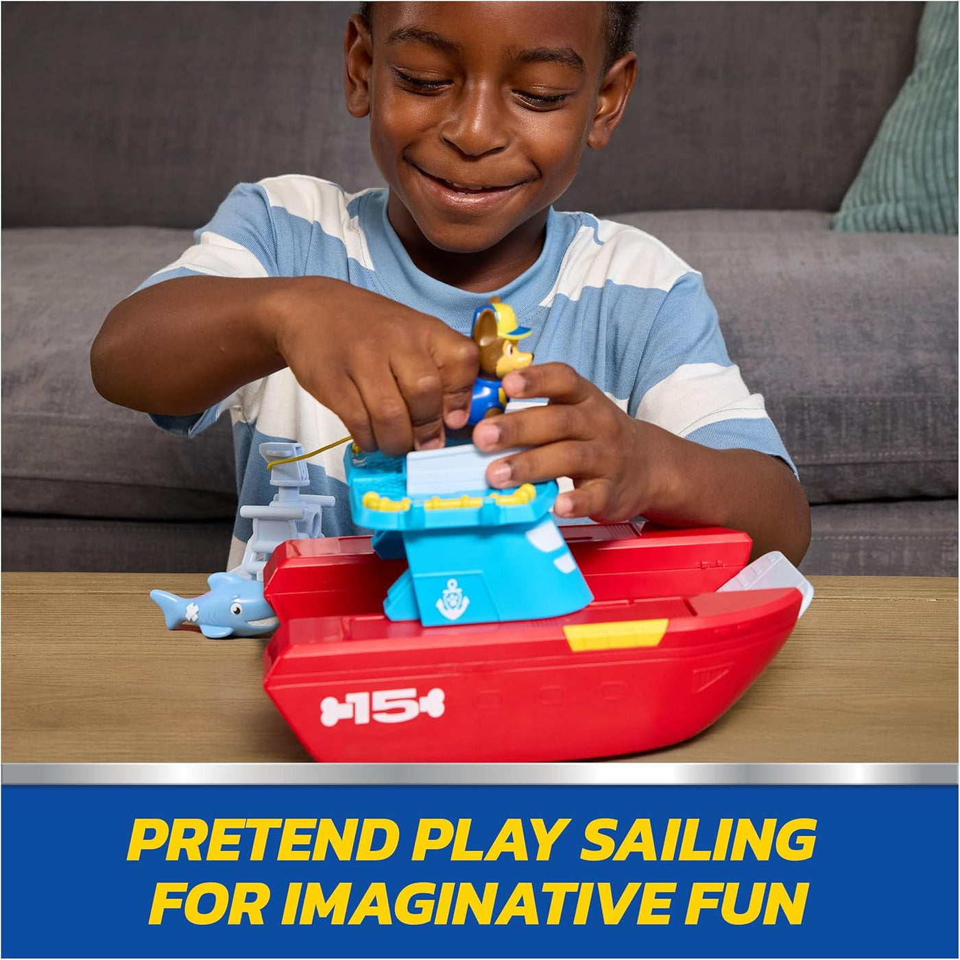 Paw Patrol Sea Patroller Vehicle Playset Chase & Shark (6074778) - Fun Planet