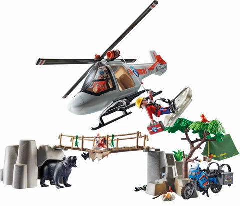 Playmobil City Action Επιχείρηση Διάσωσης Μοτοσικλετιστή Στο Βουνό (70663) - Fun Planet