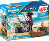 Playmobil Pirates Starter Pack Πειρατής Με Βαρκούλα Και Θησαυρό (71254) - Fun Planet
