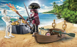 Playmobil Pirates Starter Pack Πειρατής Με Βαρκούλα Και Θησαυρό (71254) - Fun Planet