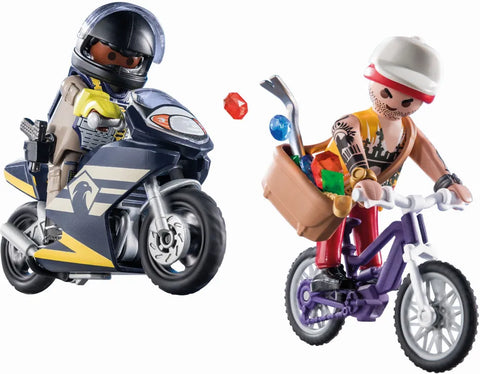 Playmobil City Action Starter Pack Αστυνομική Καταδίωξη Ληστή Κοσμημάτων (71255) - Fun Planet