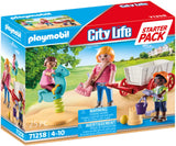 Playmobil City Life Starter Pack Νηπιαγωγός Με Παιδάκια Και Καροτσάκι (71258) - Fun Planet