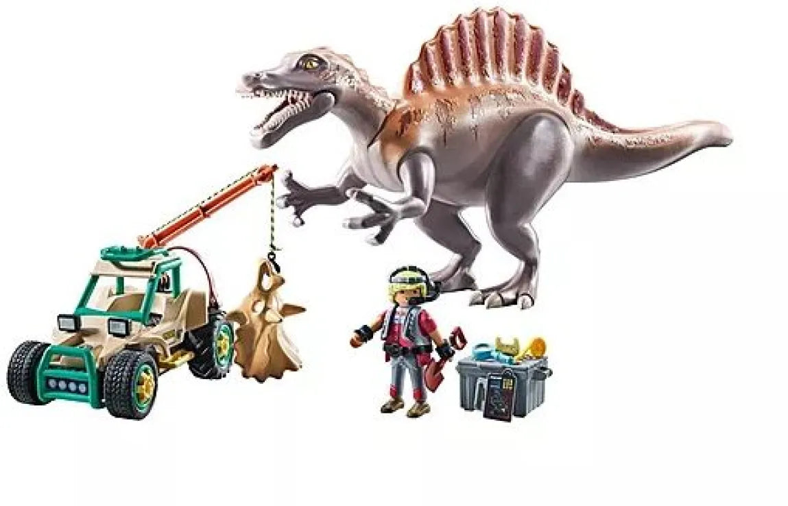 Playmobil Dinos Επίθεση Σπινόσαυρου Στο Εξερευνητικό Όχημα (71820) - Fun Planet