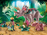 Playmobil Dinos Τρικεράτοπες Και Εξερευνητής (71821)