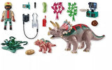 Playmobil Dinos Τρικεράτοπες Και Εξερευνητής (71821)