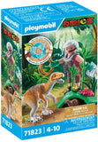 Playmobil Dinos Εξερευνητής και Βελοσιράπτορ (71823)