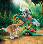 Playmobil Dinos Εξερευνητής και Βελοσιράπτορ (71823)