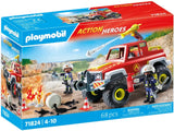 Playmobil Action Heroes Πυροσβεστικό Όχημα 4Χ4 (71824)
