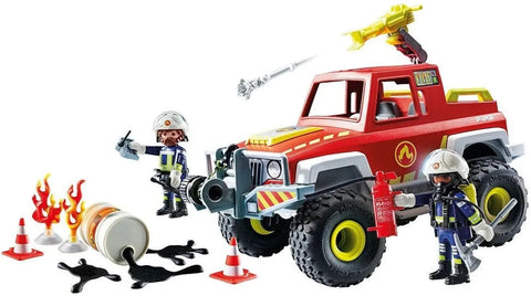 Playmobil Action Heroes Πυροσβεστικό Όχημα 4Χ4 (71824)
