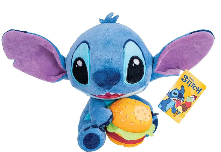 Λούτρινο Disney Lilo & Stitch Stitch με Burger 25εκ (1607-01732) - Fun Planet