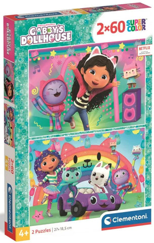 Clementoni Puzzle 2X60 Special Color DC Comics Super Friends (1200-21624)