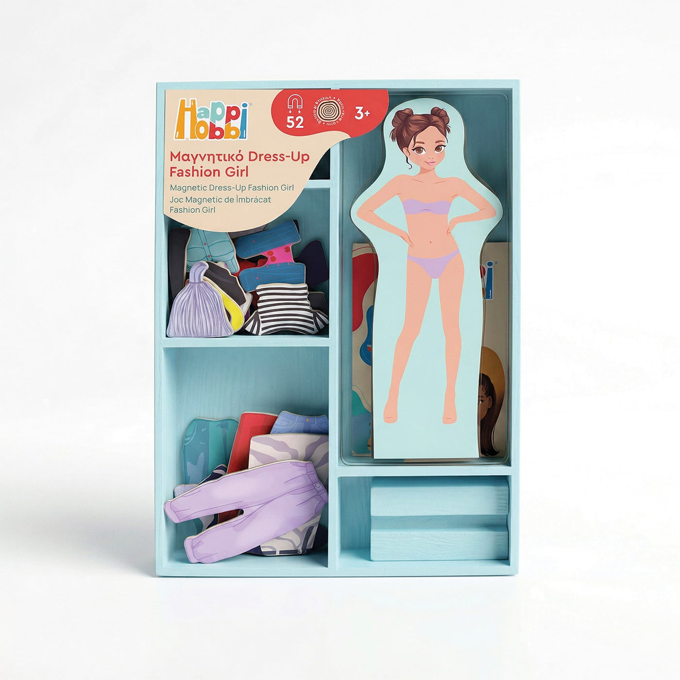 AS Magnet Box Fantasy Dreams Dress-Up 46 Educational Wooden Magnets (1029-64059)