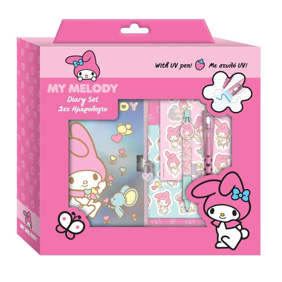 My Melody Ημερολόγιο με Κλειδαριά Μαγικό Στυλό και Αυτοκόλλητα (490221)