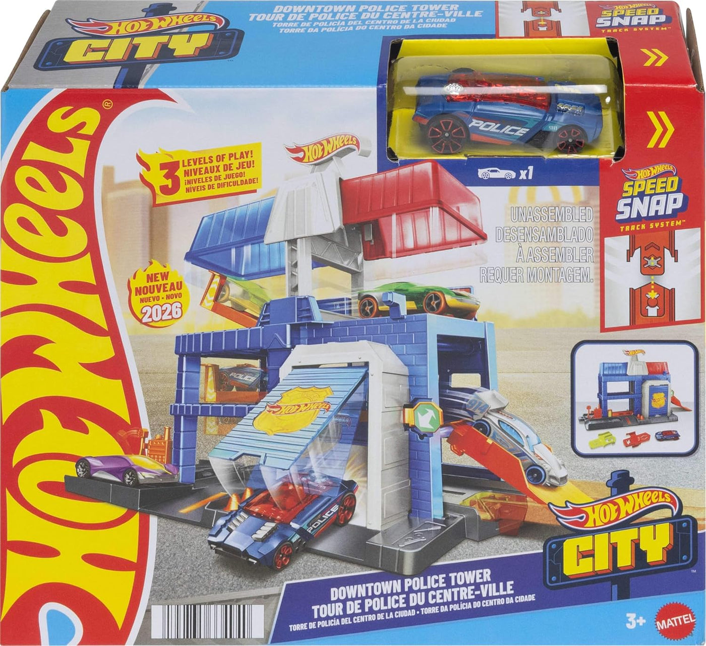 Hot Wheels City Πίστα Downtown Police Tower (JHL74) - Fun Planet