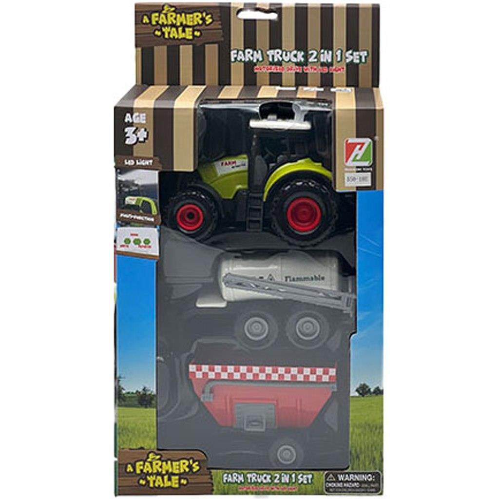 Τρακτέρ Φάρμα Σετ με Ήχο και Φως Luna Toys 19,5x10x28,5εκ (623313) - Fun Planet